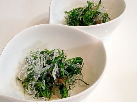おかひじきと海藻麺のポン酢和え